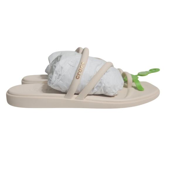 CROCS Cream Women Sandals - Picture 3 of 8